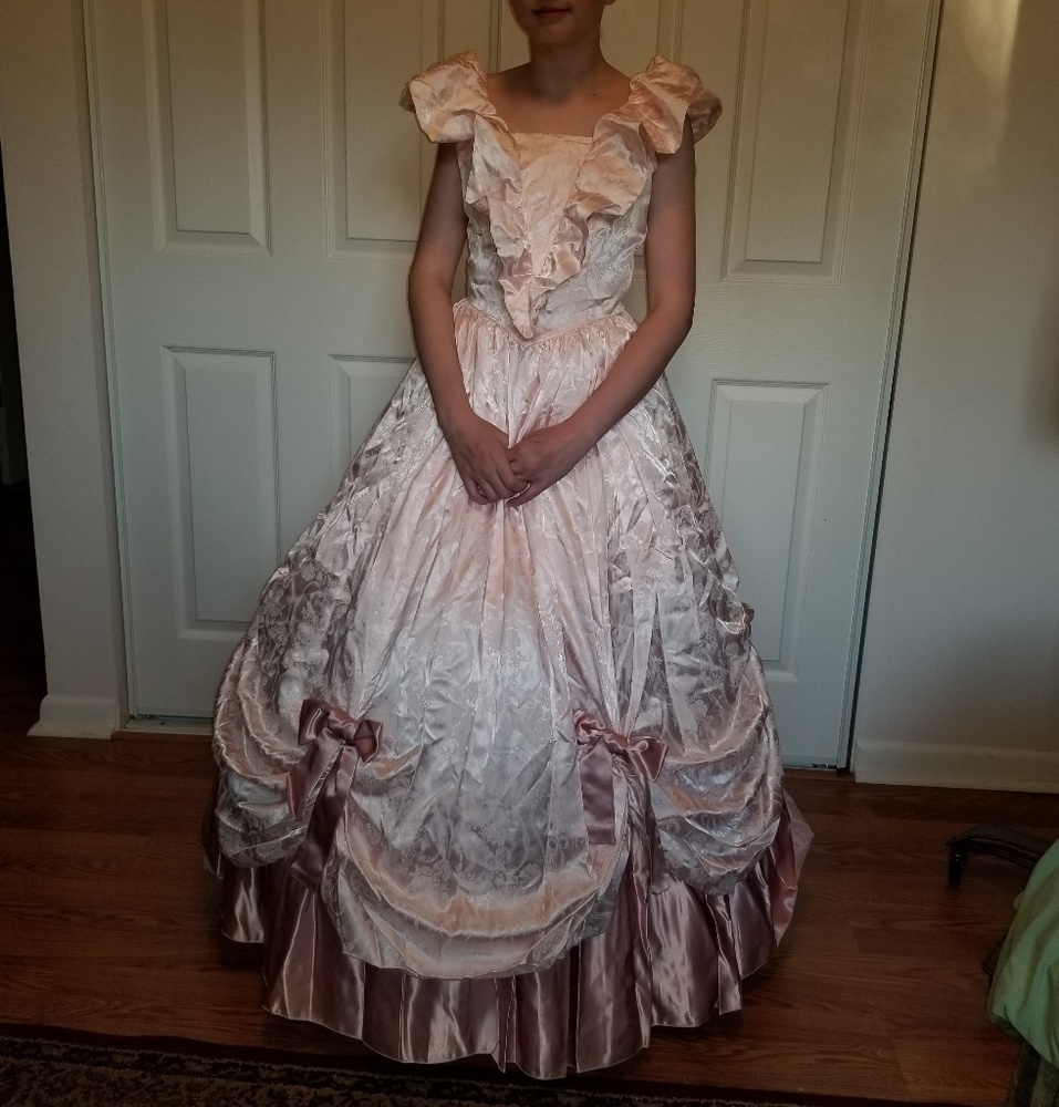 Vintage Pink Gunne Sax Ball Gown